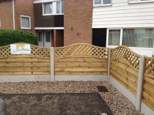 Concrete posts & gravel board